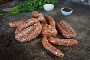 1-Kingsmore-Meats-lamb-and-rosemary-gourmet-sausages-300x200