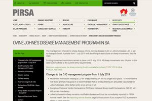 Changes to SA OJD program